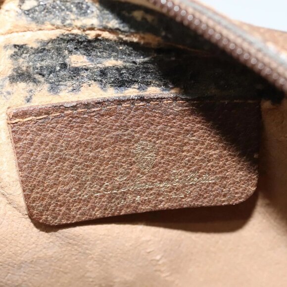 GUCCI GG Supreme Web Sherry Line Bag PVC Beige Gold 156 02 066 Auth ki5606 - Picture 13 of 16